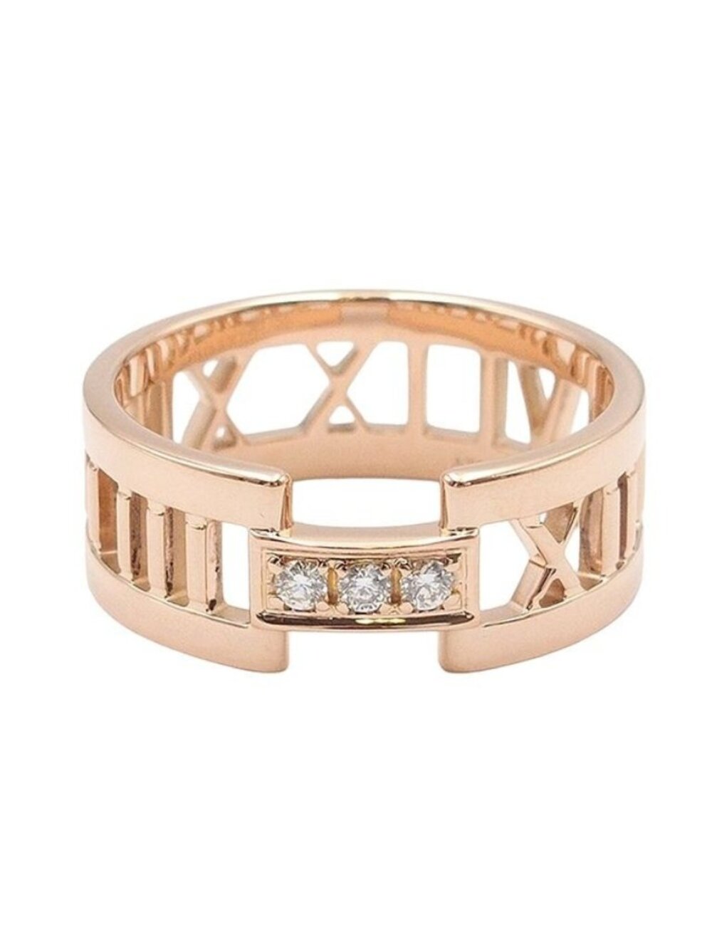 Tiffany & Co Open Atlas Ring Pink Gold 18K Ring